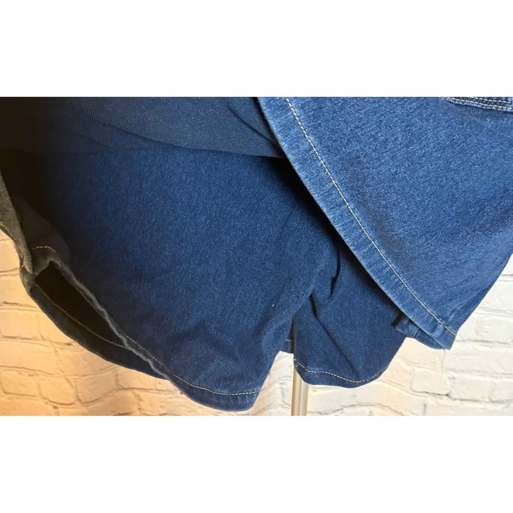Gloria Vanderbilt Womens Blue Denim Pull On Skort Size 16 - Picture 3 of 5